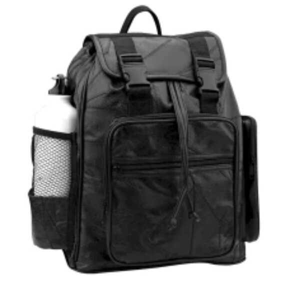 Genuine Leather Backpack,ADDTO YOUR SURVIVAL KIT! - Picture 1 of 4